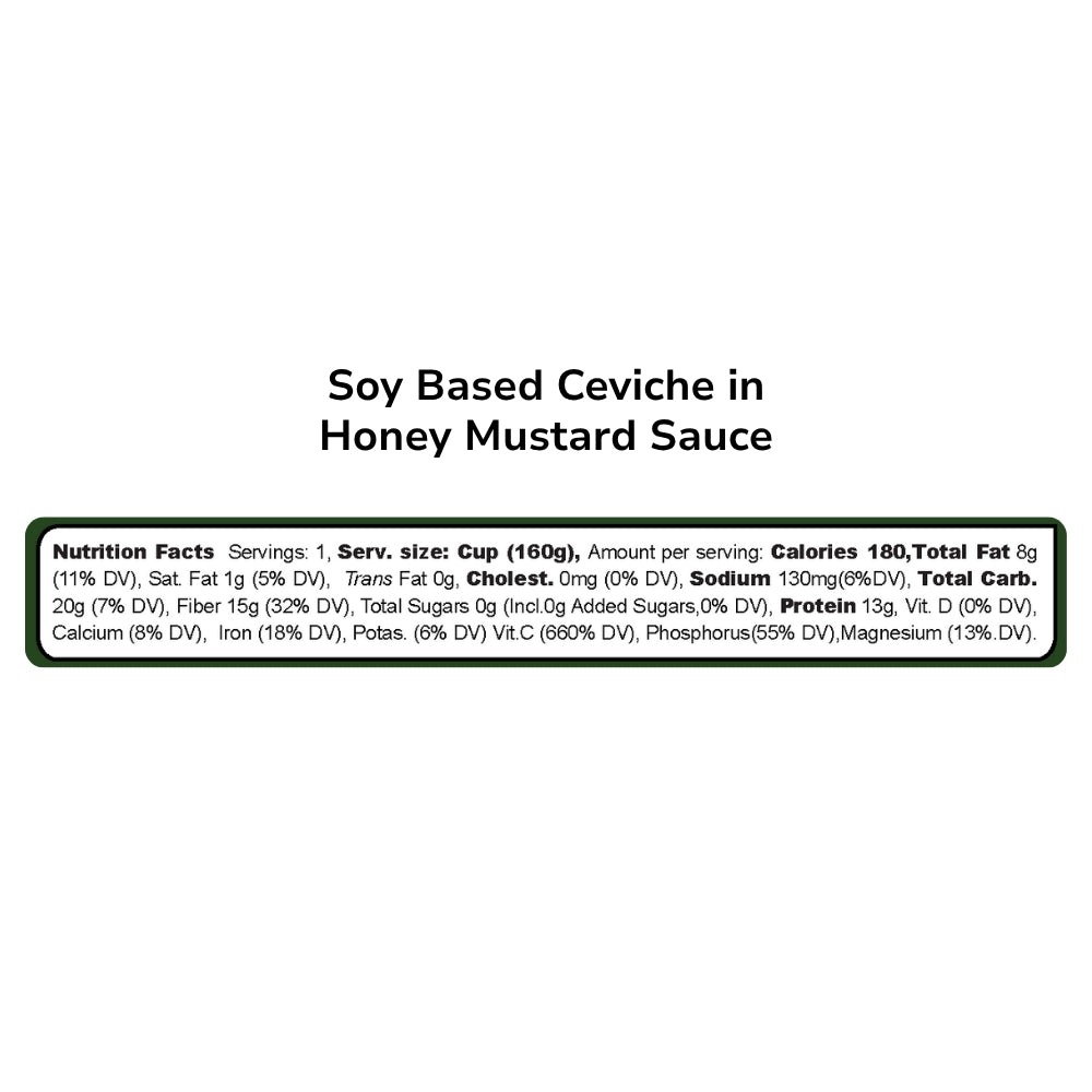Soy-Based Ceviche in Honey Mustard Sauce
