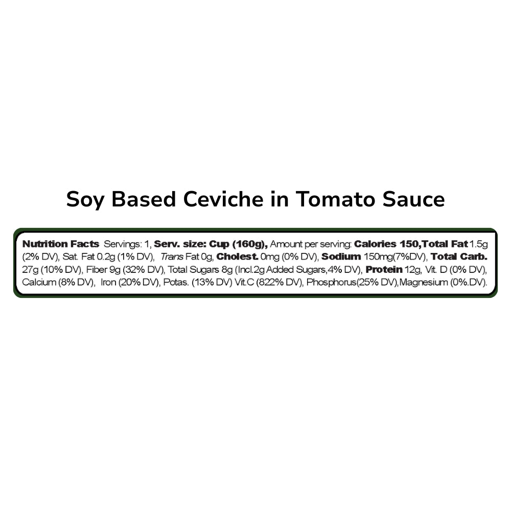 Soy-Based Ceviche in Tomato Sauce