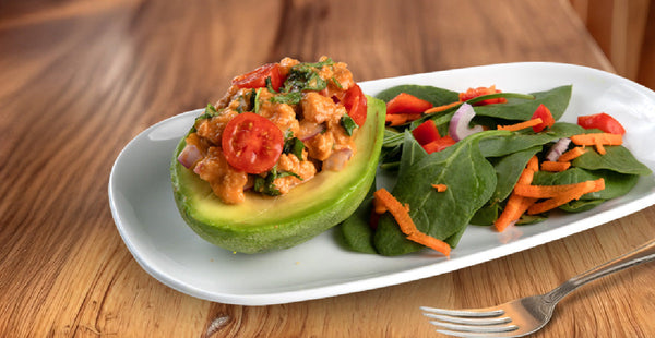 Aguacate Relleno de Soy Ceviche
