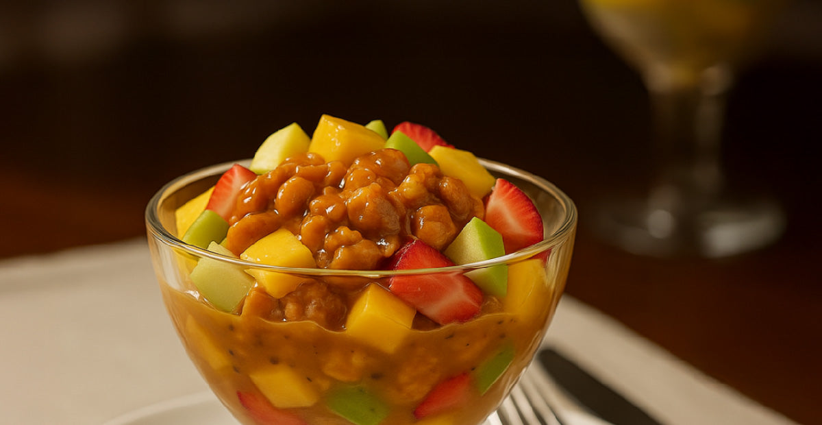 Ensalada de Frutas con Soy Ceviche