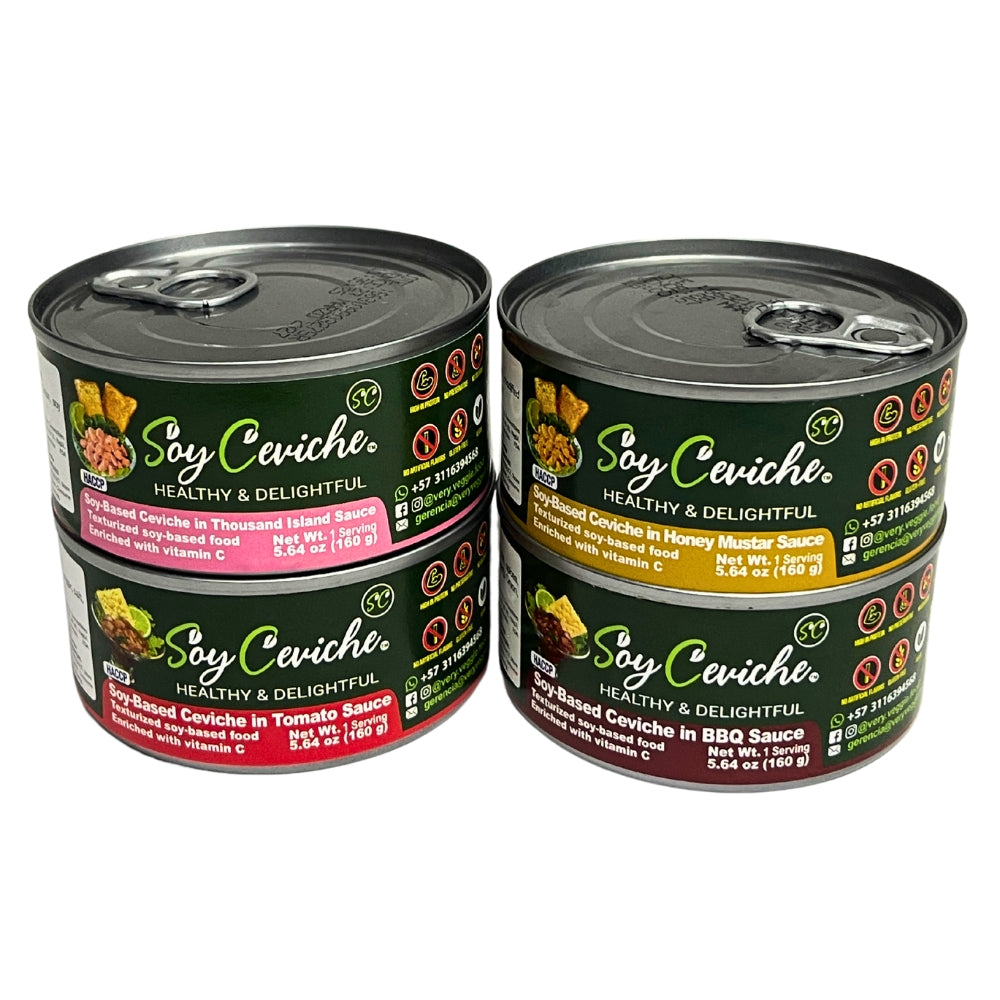 Soy-Based Ceviche Variety Pack (4 Flavors)