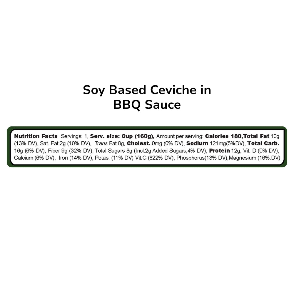 Soy-Based Ceviche in BBQ Sauce