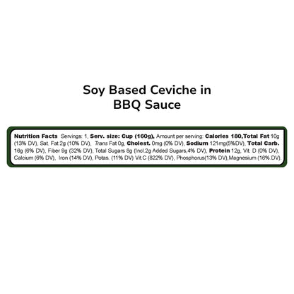 Soy-Based Ceviche in BBQ Sauce