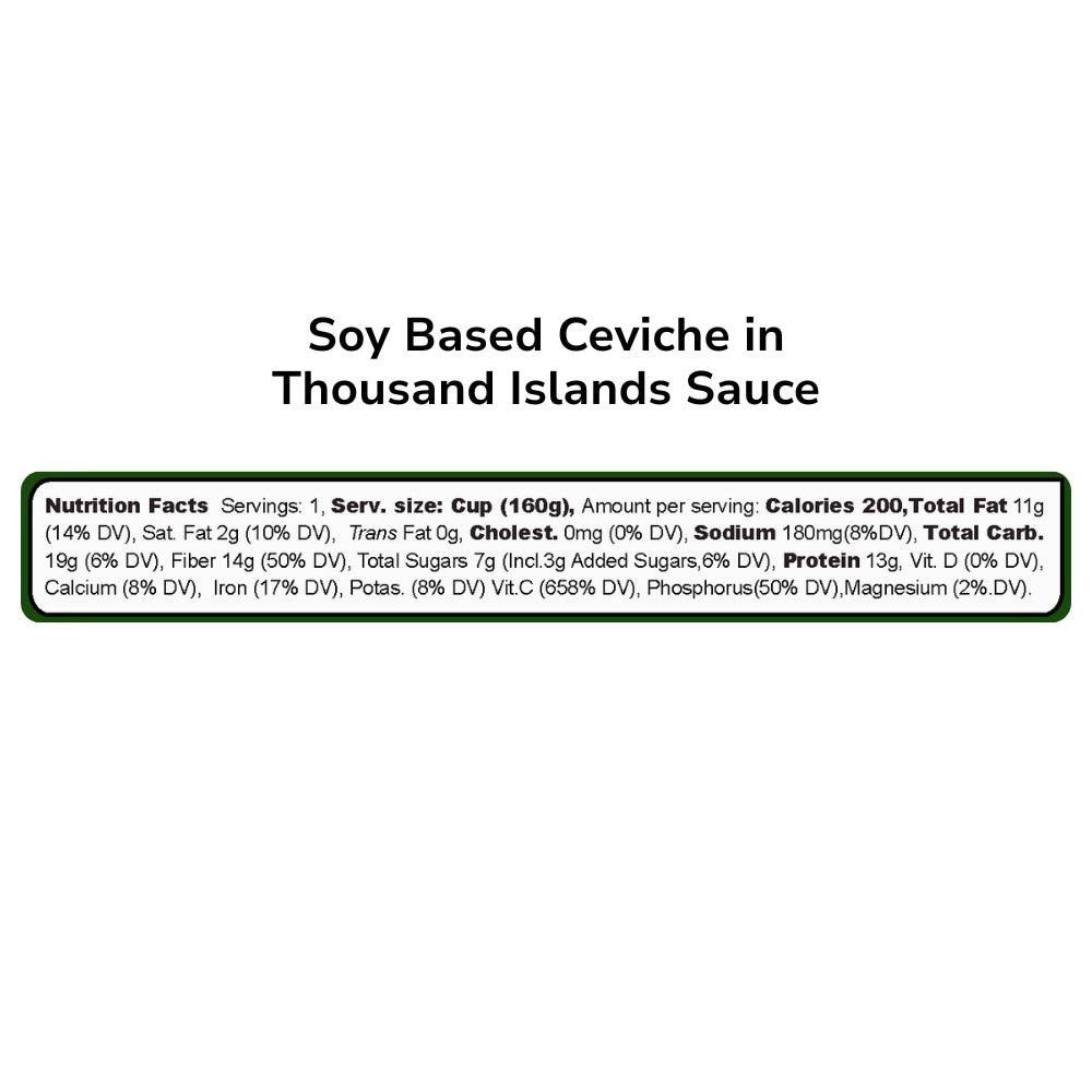 Soy-Based Ceviche in Thousand Island Sauce