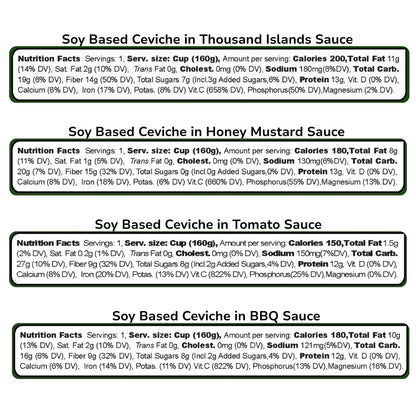 Soy-Based Ceviche Variety Pack (4 Flavors)