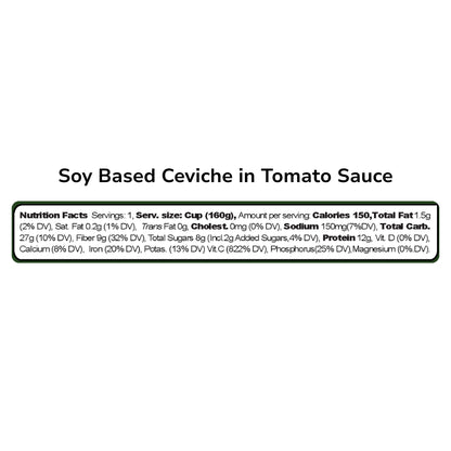 Soy-Based Ceviche in Tomato Sauce
